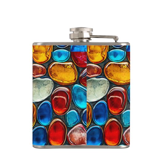 Kies, mehrfarbig flachmann (Rückseite)