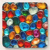 Kies, mehrfarbig getränkeuntersetzer (Vorderseite)