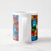 Kies, mehrfarbig Jumbo-Tasse (Rückseite)