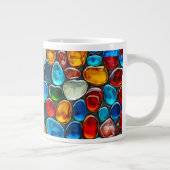 Kies, mehrfarbig Jumbo-Tasse (Rechts)