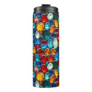 Kies, mehrfarbig thermosbecher