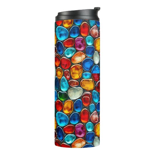 Kies, mehrfarbig thermosbecher (Nach links gedreht)