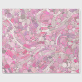 Kies Mosaik Kunst - Rosen Rosa Geschenkpapier (Flach)