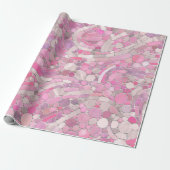 Kies Mosaik Kunst - Rosen Rosa Geschenkpapier (Ungerollt)