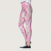 Kies Mosaik Kunst - Rosen Rosa Leggings (Links)