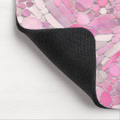 Kies Mosaik Kunst - Rosen Rosa Mousepad (Ecke)