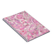 Kies Mosaik Kunst - Rosen Rosa Notizblock (Rechte Seite)