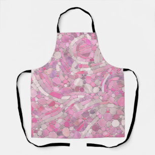 Kies Mosaik Kunst - Rosen Rosa Schürze