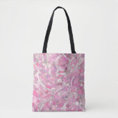 Kies Mosaik Kunst - Rosen Rosa Tasche (Vorderseite)