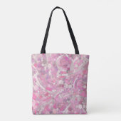 Kies Mosaik Kunst - Rosen Rosa Tasche (Rückseite)