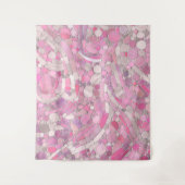 Kies Mosaik Kunst - Rosen Rosa Wandteppich (Vorderseite)