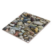 Kies nach oben nahe Keramik Fliese (Seite)