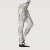 "Kies-Party in Monochrom" Leggings (Rechts)