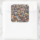 Kies Quadratischer Aufkleber (Tasche)