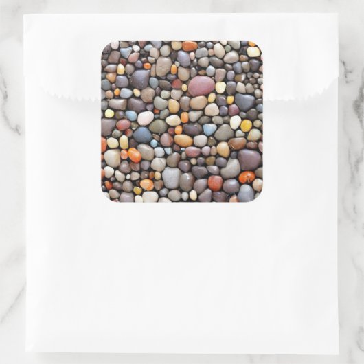 Kies Quadratischer Aufkleber (Tasche)