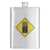 Kies Road Sign Flachmann (Vorderseite)