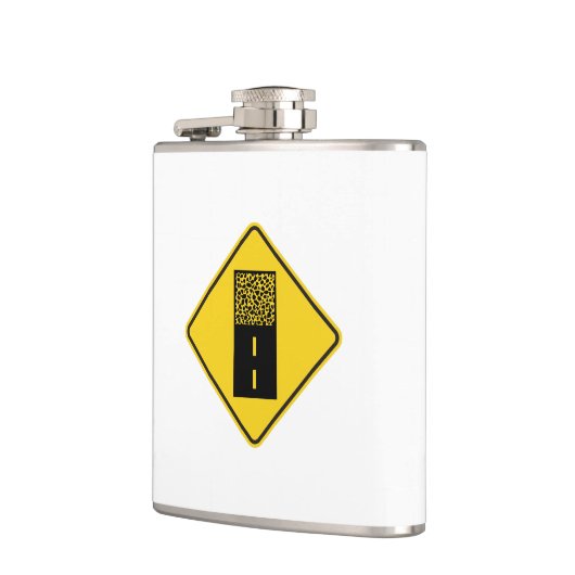 Kies Road Sign Flachmann (Links)