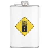 Kies Road Sign Flachmann (Vorderseite)