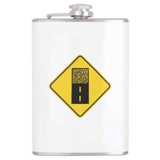 Kies Road Sign Flachmann (Vorderseite)