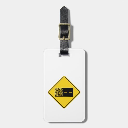 Kies Road Sign Gepäckanhänger (Vorderseite vertikal)