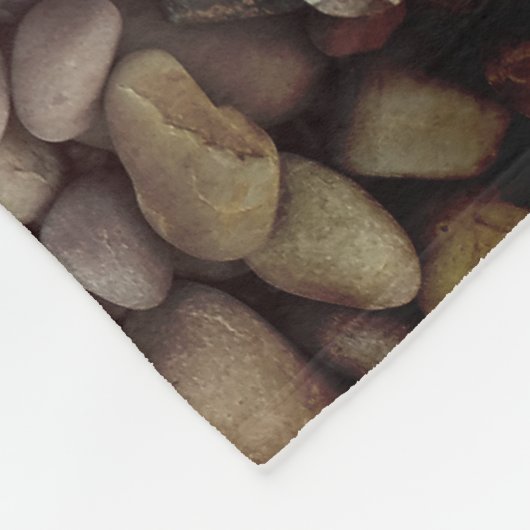 Kies Stones Foto Fleece Blankon, klein (Ecke)