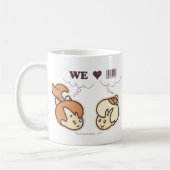 Kies und Bam Bam Wir Liebe Kaffeetasse (Links)