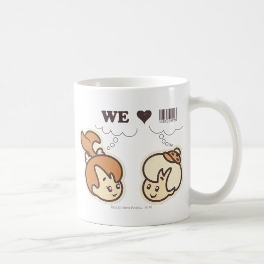 Kies und Bam Bam Wir Liebe Kaffeetasse (Rechts)