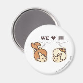 Kies und Bam Bam Wir Liebe Magnet (Vorderseite/Rückseite)