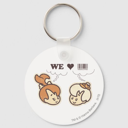 Kies und Bam Bam Wir Liebe Schlüsselanhänger (Vorderseite)