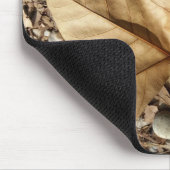 Kies und Blätter Mousepad (Ecke)