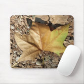 Kies und Blätter Mousepad (Mit Mouse)
