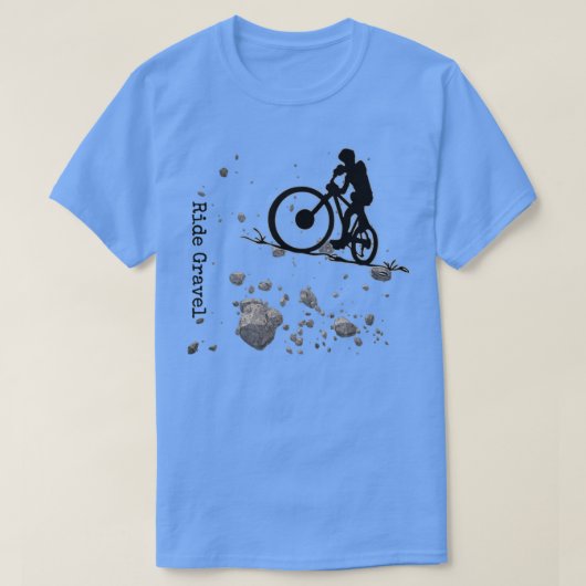 Kies- und Grit-Fahrrad außerhalb der Straße T-Shirt (Design vorne)