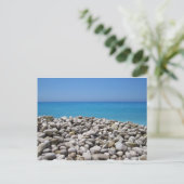 Kies und Meer Postkarte (Stehend Vorderseite)
