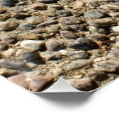 Kies und Sand Foto Poster (Ecke)