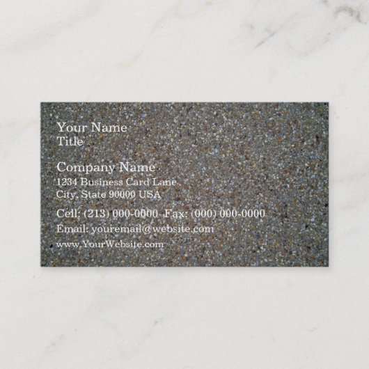 Kies- und Sandstraße nach Regen Visitenkarte (Vorderseite)