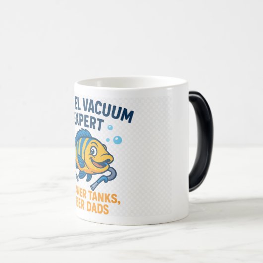 Kies Vacuum Experte - Funny Fishkeeper Tasse (VorderseiteRechts)