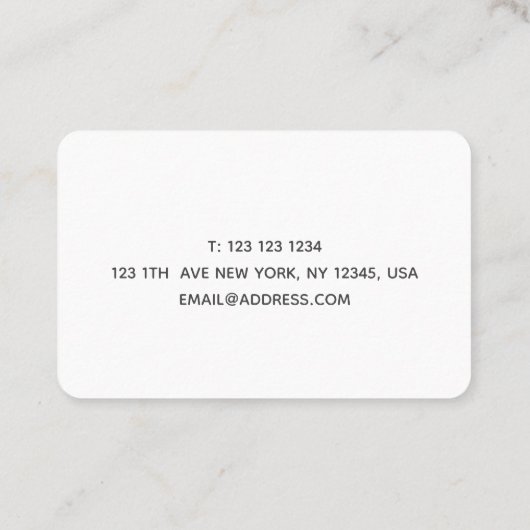 Kies Visitenkarte (Rückseite)