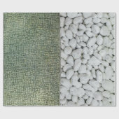 Kies, weißer Kiesel Geschenkpapier (Flach)