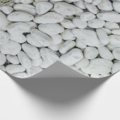 Kies, weißer Kiesel Geschenkpapier (Ecke)