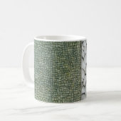 Kies, weißer Kiesel Kaffeetasse (Vorderseite Links)