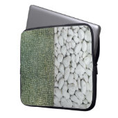 Kies, weißer Kiesel Laptopschutzhülle (Vorderseite Links)
