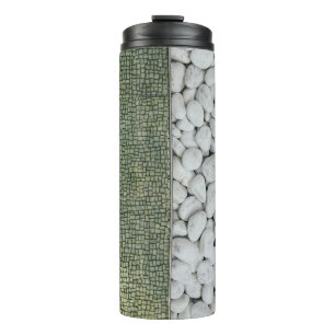 Kies, weißer Kiesel Thermosbecher