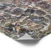Kiesel Kristallwasser wertvolles Plakatpapier Poster (Ecke)
