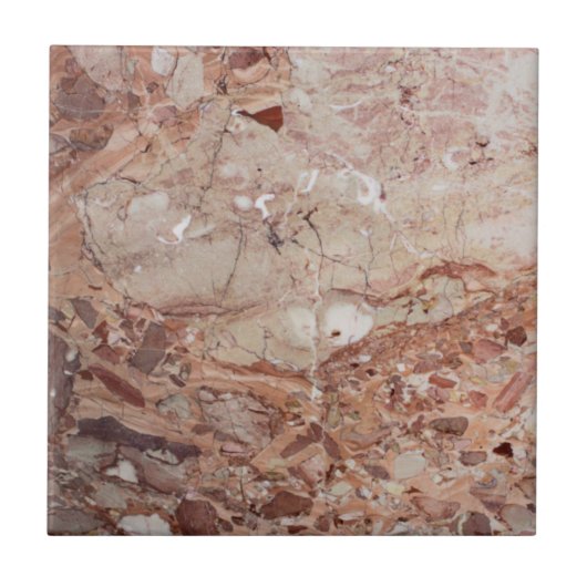 Kiesel-Marmorende Burgunders hochrotes Stoney Fliese (Vorderseite)
