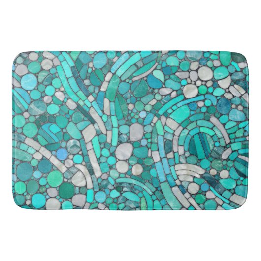 Kiesel Mosaik Kunst, Dichtung und Musik Badematte (Vorderseite)