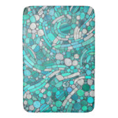 Kiesel Mosaik Kunst, Dichtung und Musik Badematte (Vorderseite Vertikal)