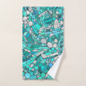 Kiesel Mosaik Kunst, Dichtung und Musik Badhandtuch Set (Handtuch)