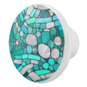 Kiesel Mosaik Kunst, Dichtung und Musik Keramikknauf (Rechts)