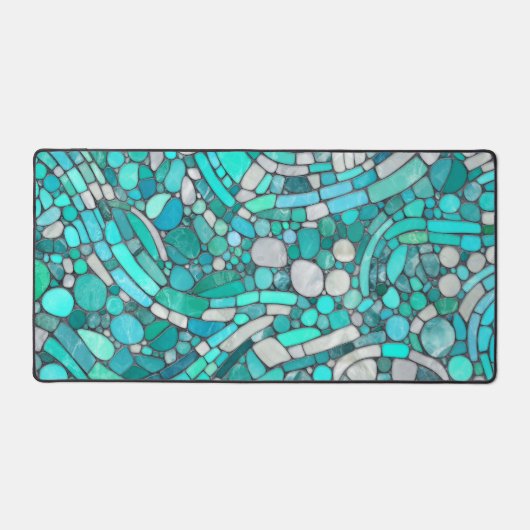 Kiesel Mosaik Kunst, Dichtung und Musik Schreibtischunterlage (Vorderseite)