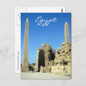 Kiesel-Obelisken Postkarte (Vorne/Hinten)